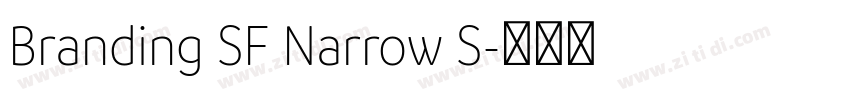 Branding SF Narrow S字体转换
